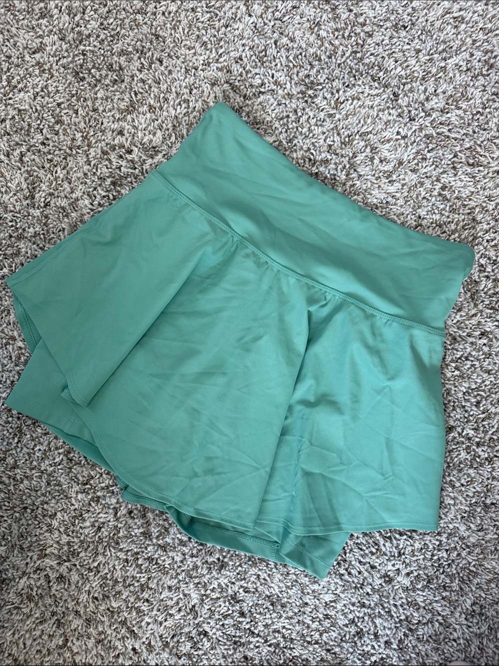 Old Navy Mint Green Skater Skirt with Built-In Shorts